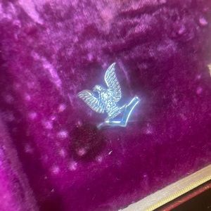 Silver eagle pin